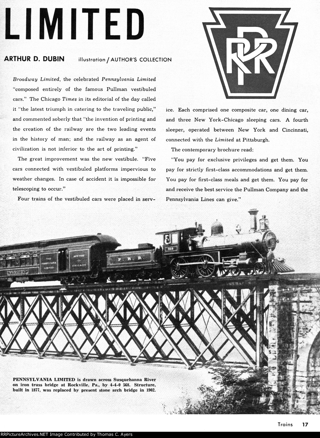 "The Broadway Limited," Page 17, 1962